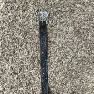 Ariat Women’s Western Brown and Turquoise Belt with Silver Buckle